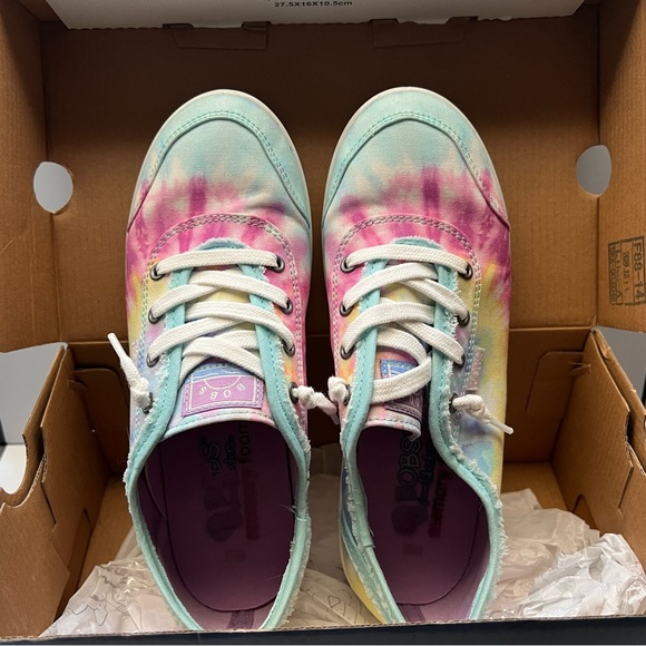 Skechers Pink and Blue Tie-Dye Sneakers - Picture 2 of 5